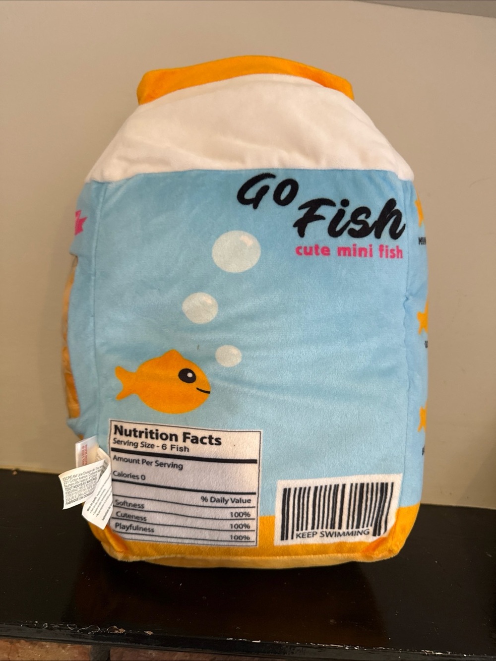 Icecream Go Fish Cute Mini Fish Plush Set - Blue and Orange - Picture 6 of 6